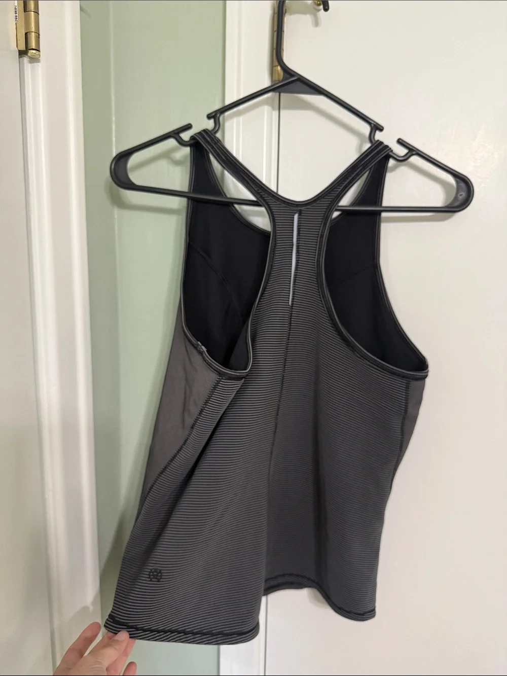 lululemon athletica Black Pinstripe Racerback Tank